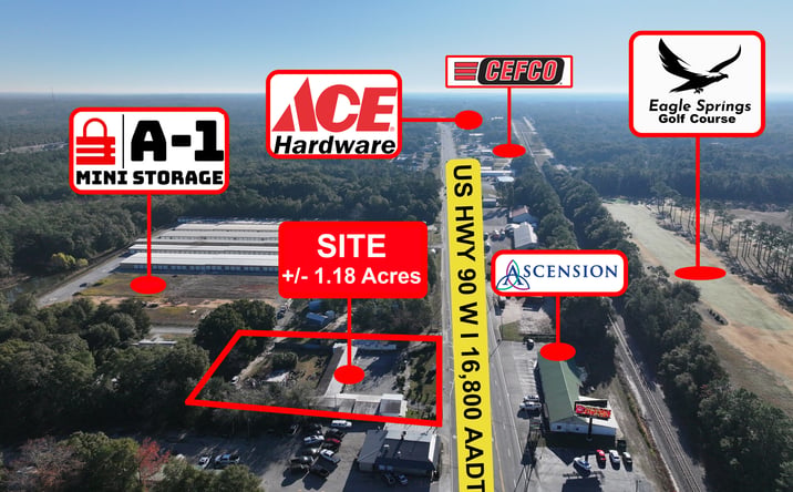 Pictures of Land, Multifamily, Retail property located at 1304 US-90, DeFuniak Springs, FL 32433 for sales - image #1