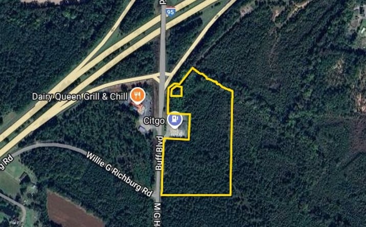 Pictures of Land property located at Buff Blvd/Exit 102 I-95, Summerton, SC 29148 for sales - image #1