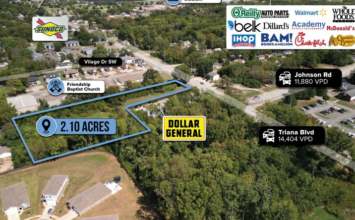 Pictures of Retail, Multifamily, Land, Senior Living property located at 4120 Triana Blvd SW, Huntsville, AL 35805 for sales - image #1