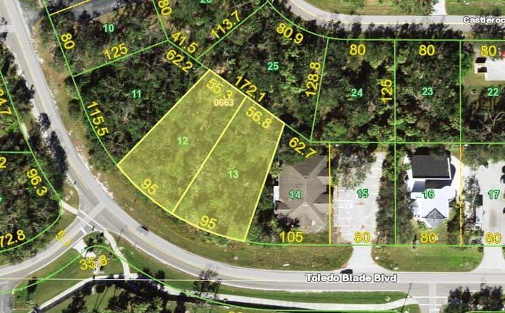 Pictures of Land property located at 17864 & 17872 Toledo Blade Blvd, Port Charlotte, FL 33948 for sales - image #1