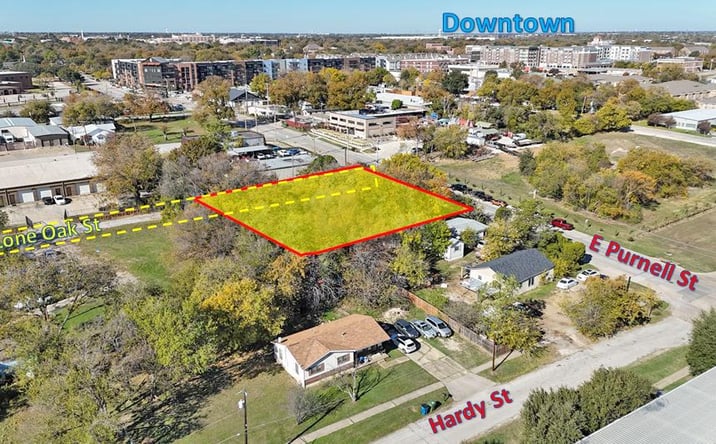 Pictures of Land property located at 614 Lone Oak St, Lewisville, TX 75057 for sales - image #1
