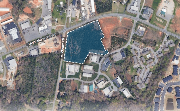 Pictures of Land property located at SE CORNER HWY 150 & MCCRARY RD, Mooresville, NC 28117 for sales - image #1