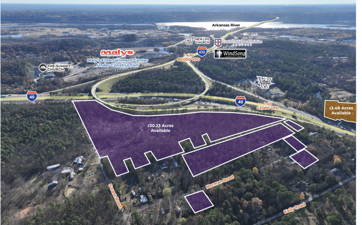 Pictures of Land property located at I-40 & Norman Road, Maumelle, AR 72113 for sales - image #1