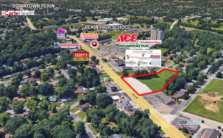Pictures of Land property located at 2201-2213 Court St, Pekin, IL 61554 for sales - image #1