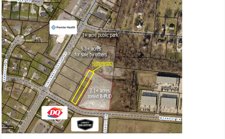 Pictures of Land, Mixed Use, Office, Retail property located at 7516 Wyandot Ln, liberty township, OH 45044 for sales - image #1