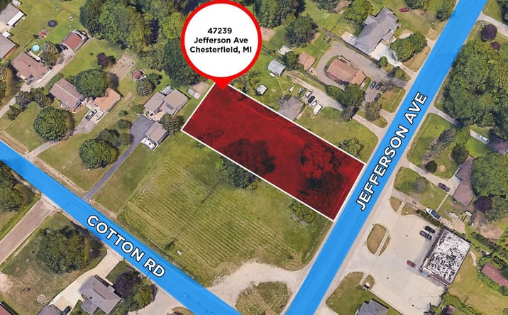 Pictures of Land property located at 47239 Jefferson Ave, New Baltimore, MI 48047 for sales - image #1