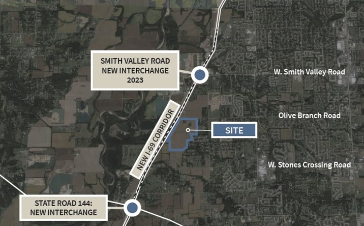 Pictures of Land property located at I-69 and Olive Branch Rd, Greenwood, IN 46143 for sales - image #1