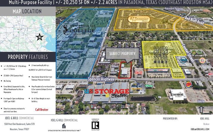 Pictures of Industrial, Office, Retail property located at 7770 Spencer Hwy, Pasadena, TX 77505 for sales - image #1
