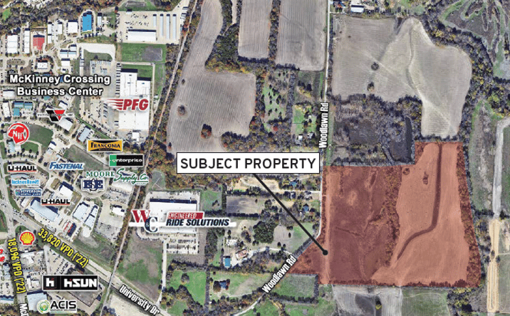 Pictures of Land property located at 64.9 Ac on Woodlawn Rd, McKinney, TX 75069 for sales - image #1