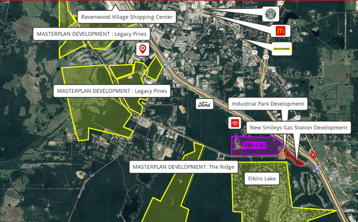 Pictures of Land property located at TBD I-45, Huntsville, TX 77340 for sales - image #1