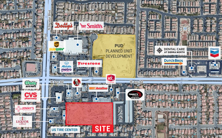 Pictures of Land property located at SEC W Ann Rd & N Decatur Blvd, North Las Vegas, NV 89031 for sales - image #1