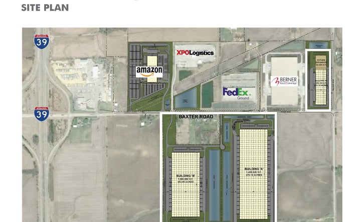 Pictures of Land property located at NEC of I-39 and Baxter Road, Rockford, IL 61109 for sales - image #1