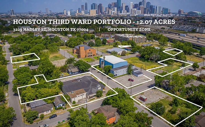 Pictures of Land, Mixed Use, Multifamily, Retail property located at 3229 Hadley St, Houston, TX 77004, 3228 Hadley St, Houston, TX 77004, 3205 McIlhenny St, Houston, TX 77004, 3211 McIlhenny St, Houston, TX 77004, 3309 Hadley St, Houston, TX 77004, 0 Hadley St, Houston, TX 77004, 2214 Roberts St, Houston, TX 77004, 3211 Webster St, Houston, TX 77004, 3202 Webster St, Houston, TX 77004 for sales - image #1