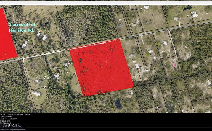 Pictures of Land property located at Harrison Road, Mims, FL 32754 for sales - image #1