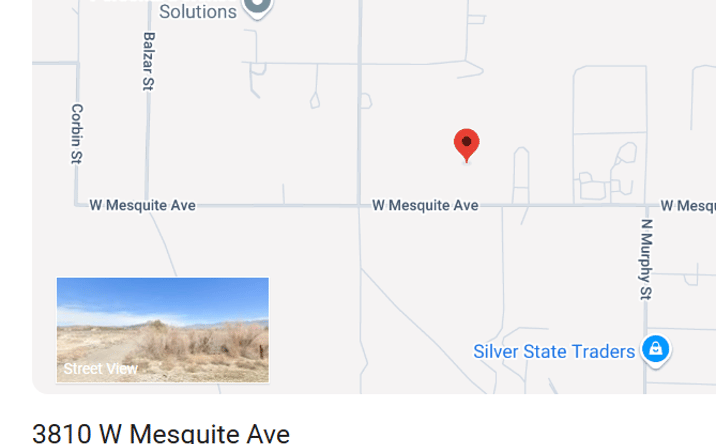Pictures of Land property located at 3810 W Mesquite Ave, Pahrump, NV 89060 for sales - image #1