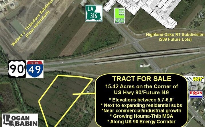 Pictures of Land property located at 289 Service Rd SE, Gray, LA 70359 for sales - image #1