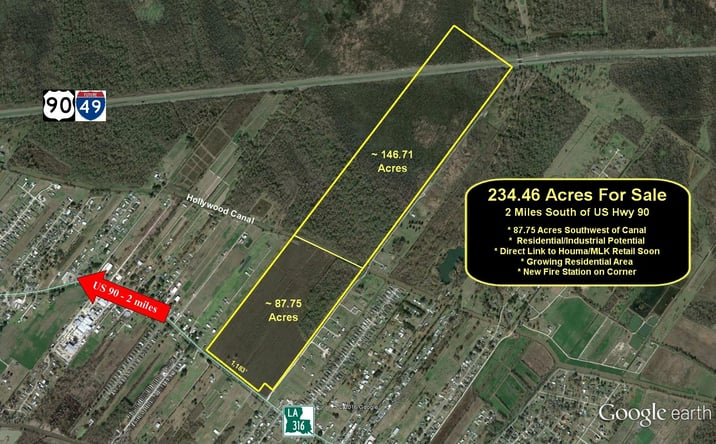 Pictures of Land property located at 2630 LA Highway 316, Houma, LA 70364 for sales - image #1