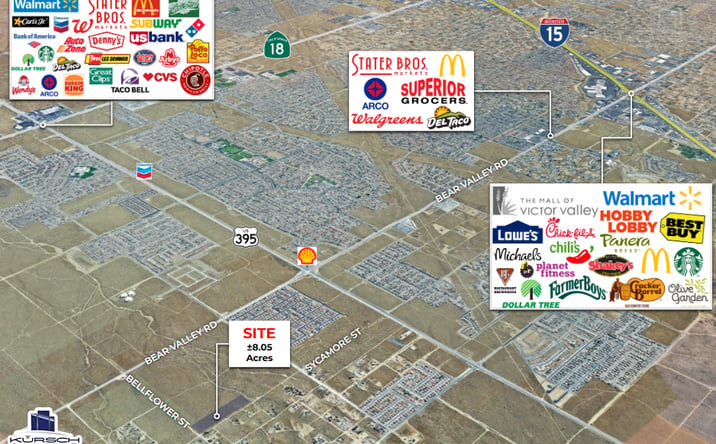 Pictures of Land property located at Sycamore St, Victorville, CA 92393 for sales - image #1