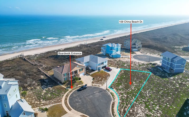 Pictures of Land property located at 109 China Beach Dr, Port Aransas, TX 78373 for sales - image #1