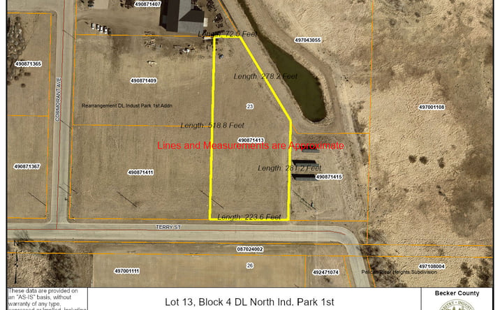 Pictures of Industrial, Land property located at 1416 Terry St, Detroit Lakes, MN 56501 for sales - image #1