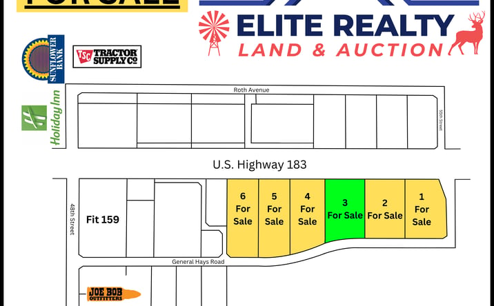 Pictures of Land, Mixed Use property located at 0 Lot 3 General Hays Rd, Hays, KS 67601 for sales - image #1