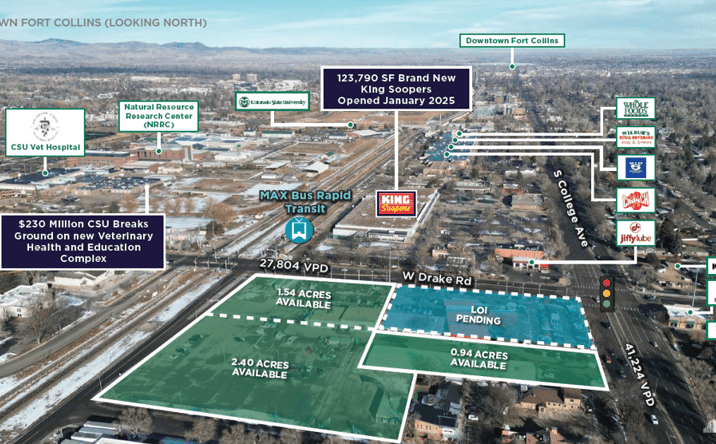 Pictures of Retail, Multifamily, Land property located at 2601 S College Ave, Fort Collins, CO 80525 for sales - image #1