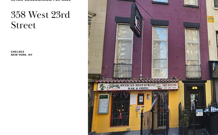 Pictures of Retail property located at 358 West 23rd Street, Chelsea, NY 10011 for sales - image #1