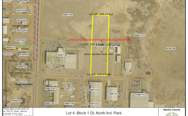 Pictures of Industrial, Land property located at Mallard St, Detroit Lakes, MN 56501 for sales - image #1