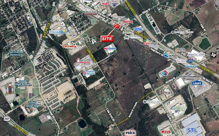Pictures of Land property located at West side of Kaufman Street, Ennis, TX 75119 for sales - image #1
