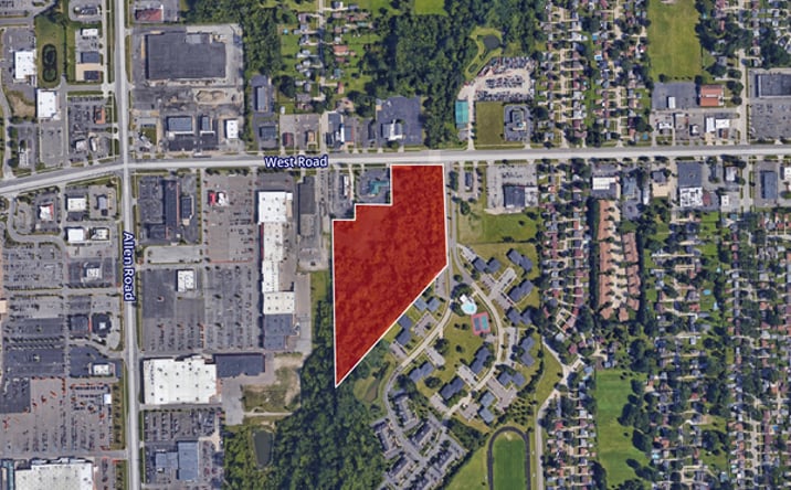 Pictures of Land property located at 10.56 Acres Vacant Land West Road, Woodhaven, MI 48121 for sales - image #1