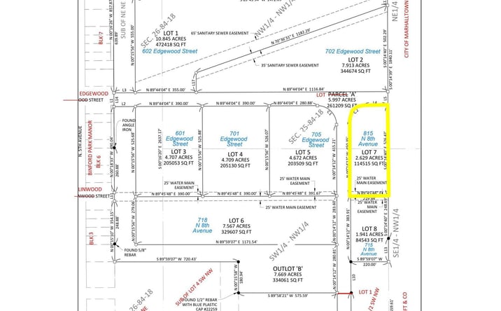 Pictures of Land property located at 815 N 8th Avenue, Marshalltown, IA 50158 for sales - image #1