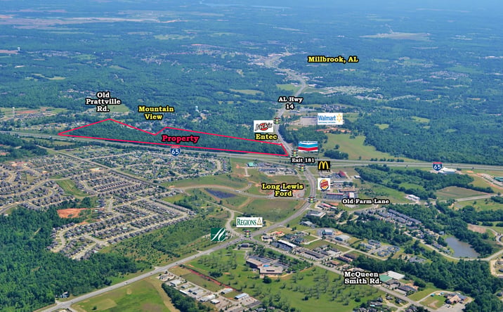 Pictures of Land property located at I-65 & AL Hwy 14, Millbrook, AL 36054 for sales - image #1