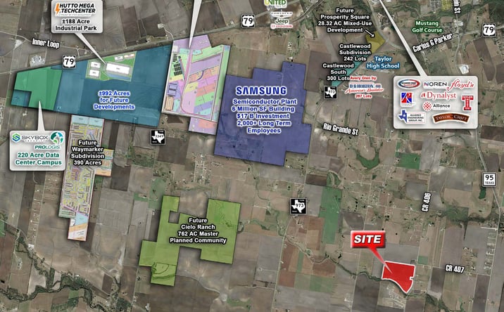 Pictures of Land property located at CR 406 @ CR 407 near Taylor, Taylor, TX 76574 for sales - image #1