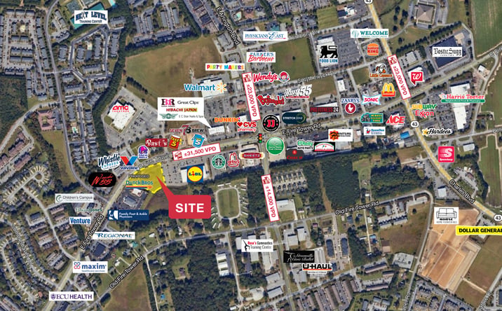 Pictures of Land property located at E Fire Tower Rd, Greenville, NC 27858 for sales - image #1