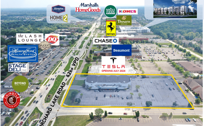 Pictures of Industrial, Retail property located at 6750 Orchard Lake Rd, West Bloomfield, MI 48322 for sales - image #1