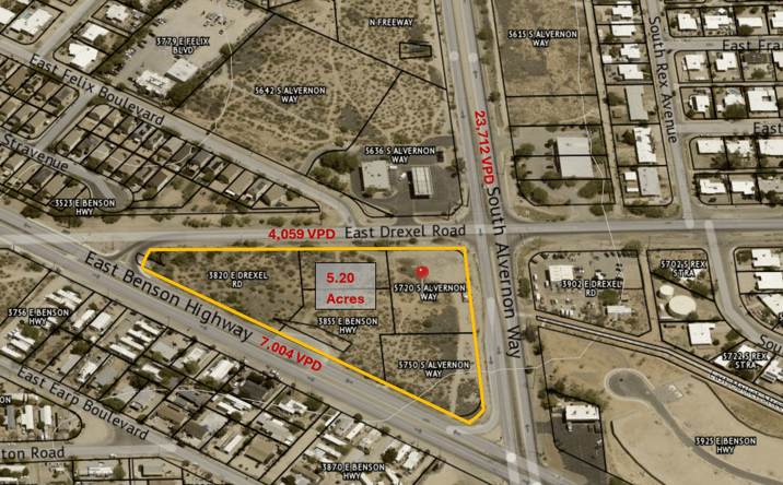 Pictures of Land property located at 5720 S Alvernon Way, Tucson, AZ 85706 for sales - image #1