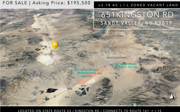 Pictures of Land property located at 651 Kingston Rd, Sandy Valley, NV 89019 for sales - image #1