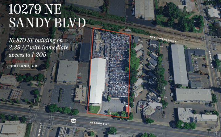 Pictures of Industrial, Retail property located at 10279 NE Sandy Blvd, Portland, OR 97220 for sales - image #1