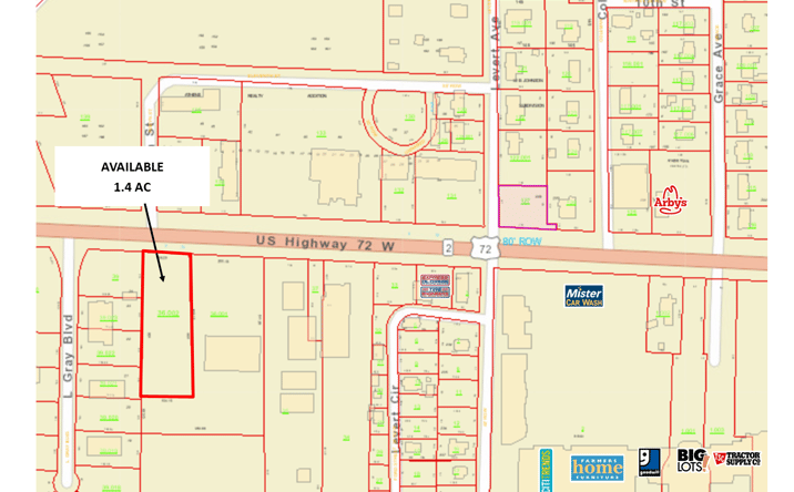 Pictures of Land property located at Highway 72, Athens, AL 35611 for sales - image #1