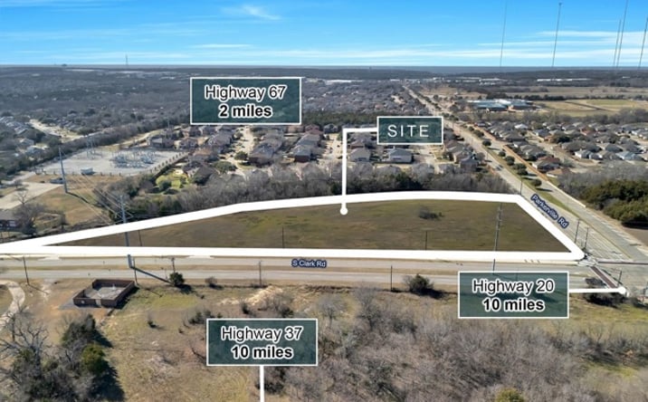 Pictures of Land property located at 935 S Clark Rd, Cedar Hill, TX 75104 for sales - image #1