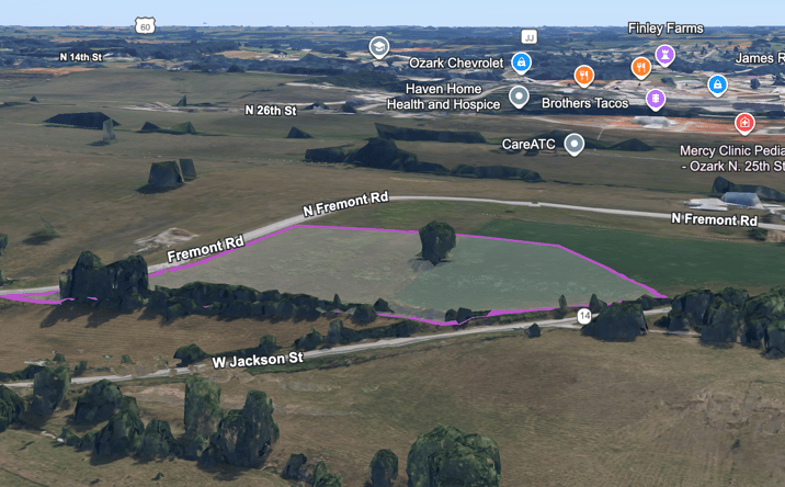 Pictures of Land property located at 801 N Fremont Rd, Ozark, MO 65721 for sales - image #1