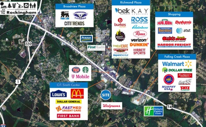 Pictures of Office, Retail property located at 125 Biltmore Dr, Rockingham, NC 28379 for sales - image #1