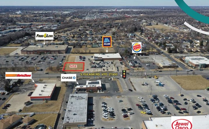 Pictures of Retail, Office, Mixed Use, Land property located at 12050 S Pulaski Rd, Alsip, IL 60803 for sales - image #1