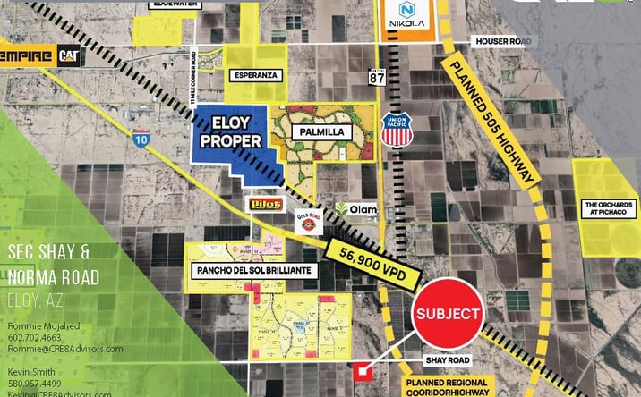 Pictures of Land property located at 2505 E Shay Rd, Eloy, AZ 85131 for sales - image #1