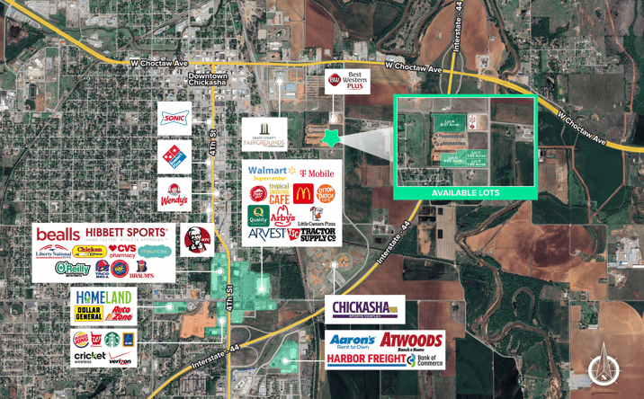 Pictures of Land property located at Ada Sipuel Ave & Grand Ave, Chickasha, OK 73018 for sales - image #1