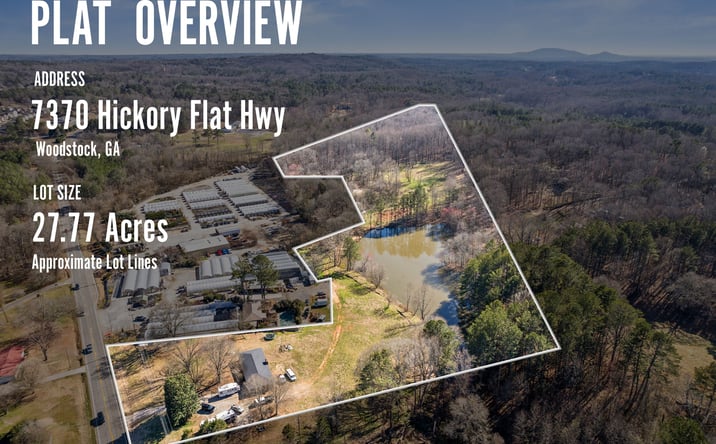 Pictures of Land property located at 7370 Hickory Flat Hwy, Woodstock, GA 30188 for sales - image #1