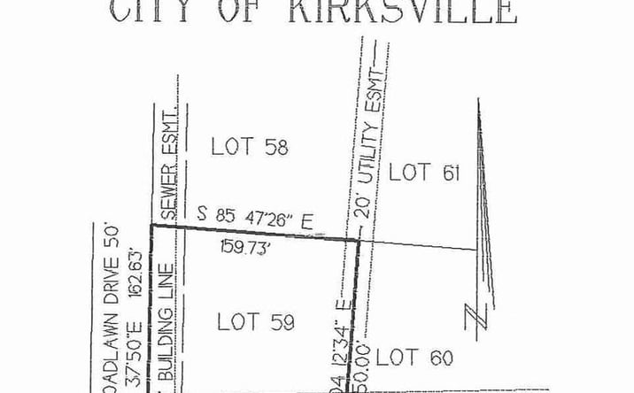Pictures of Land property located at Lot 59 Broadlawn Drive, Kirksville, MO 63501 for sales - image #1