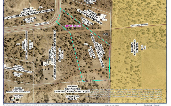 Pictures of Land property located at 4.044 AC LOT 4 ANCIENT TRAILS Circle, Aztec, NM 87410 for sales - image #1