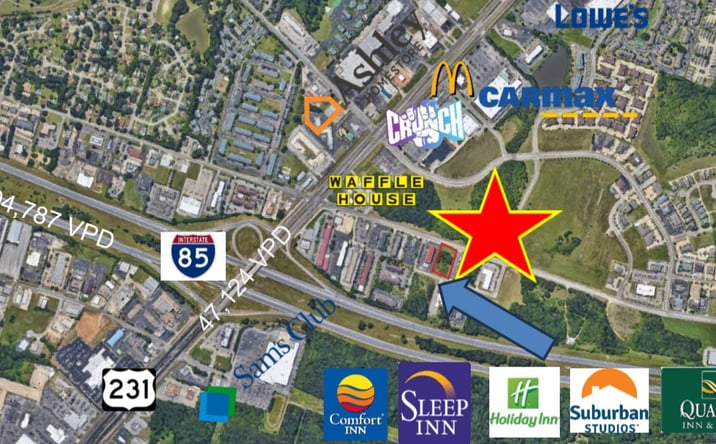 Pictures of Land property located at 5015 Carmichael Rd, Montgomery, AL 36106 for sales - image #1