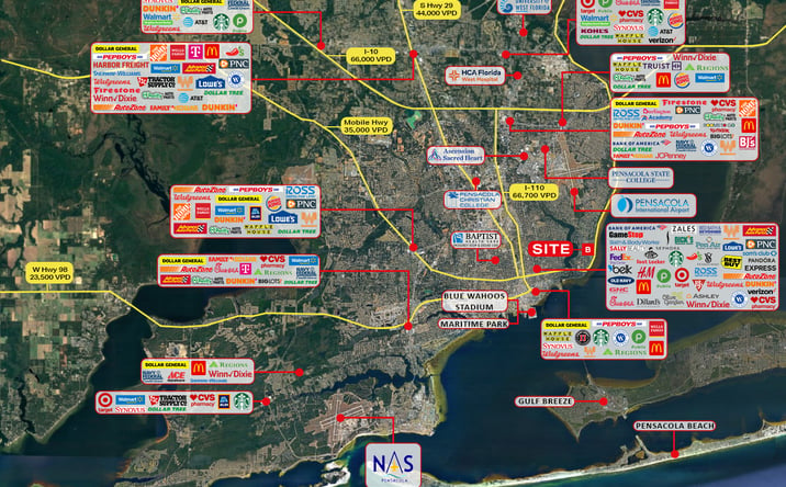 Pictures of Retail, Special Purpose property located at 601 Bayou Blvd, Pensacola, FL 32503 for sales - image #1